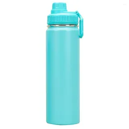Bouteilles d'eau 22 oz de bouteille de sport tasse isolée à la fuite de la fuite, gardez les liquides ou en acier inoxydable froid parfait pour les cadeaux