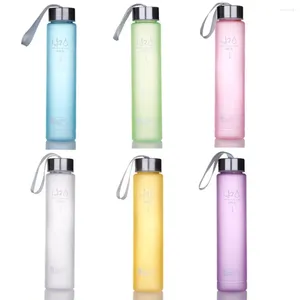Bouteilles d'eau 280 ml portables transparentes transparentes bouteilles de consommation de bouteille de boisson sport plastique