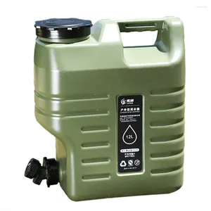 Bouteilles d'eau 3,2 gallons / 12L Pouche avec Spigot BPA Vente de transporteur de voiture gratuit grande capacité pour le camping / randonnée en plein air Stockage d'urgence