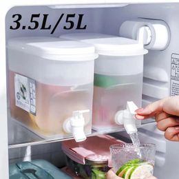 Waterflessen 3,5 l/5l grote capaciteit koude ketel met kraan in koelkast ijskoude drankdispenser pitcher voor zomerdrinkware