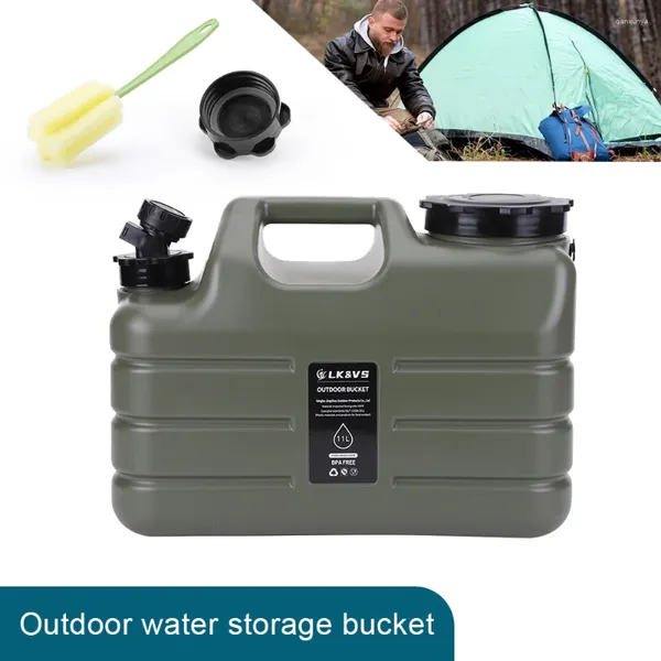 Bouteilles à eau Tanteur de rangement 3 gallons sans fuite de transport BPA gratuit pour le camping Car Randonnée extérieure Picnic Urgence