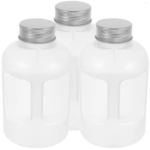 Bouteilles d'eau 3 pcs 750 ml cruches de gallons vides avec bouchons réutilisables pour conteneur de réfrigérateur