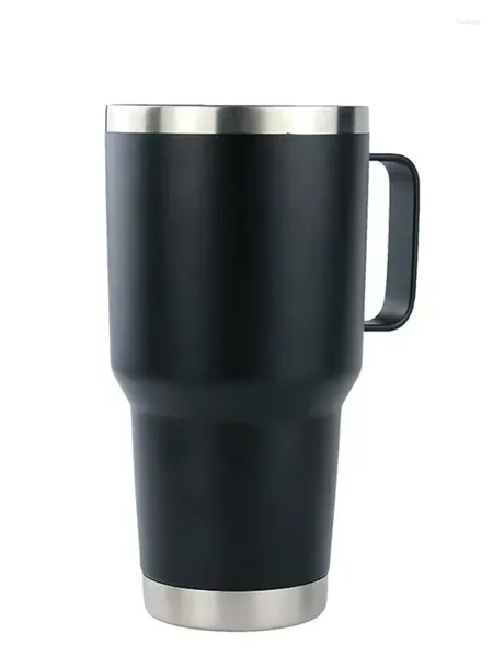 Bouteilles d'eau 30 oz tasse de voiture montée sur la bière montée en acier inoxydable isolant et refroidissement à crème glacée Café moulé