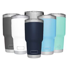 Waterflessen 30 oz Reismok IJsbeker Yetys Tumbler 304 roestvrij staal Dubbelwandig vacuüm geïsoleerde koffie Botella Garrafa-fles 230829