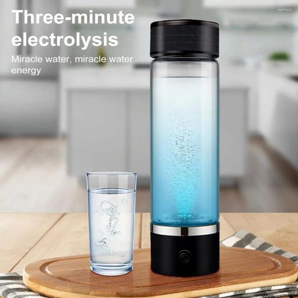 Bouteilles d'eau 330 ml tasse riche en hydrogène électrique générateur riche en hydrogène bouteille titane qualité filtre portable antioxydant loniseur