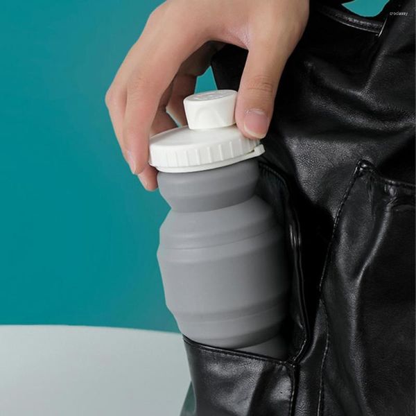 Bouteilles d'eau 350 ml tasse à café de qualité alimentaire écologique Mini Portable sans odeur potable Silicone Design gobelet Outdoo