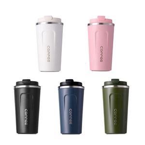 Water Flessen 380510 ml Rvs Koffie Thermos Mok Draagbare Auto Thermosflessen Reizen Geïsoleerde Thermische Fles Met Deksel 221122