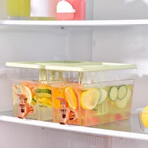Bouteilles d'eau 3L seau froid avec distributeur d'été Spigot à grande capacité de réfrigérateur de réfrigérateur pour la fête de pique-nique en plein air
