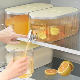 Bouteilles d'eau 5.3L Réfrigérateur Cold Kettle avec robinet de chaleur et de jug de jus de jus de jus de jug résistante pour la fête à domicile