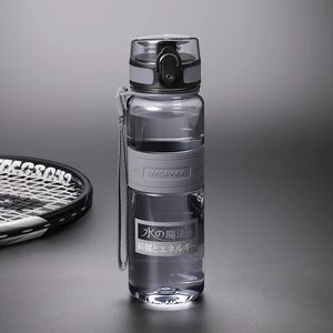Botellas de agua 5001000ml Ditecto de plástico Botella deportiva portátil Portable Fug -Proparent Tour Tour Botella BPA gratis 240409