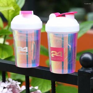 Botellas de agua 500ml 24 Logo Nutrition Classic Loop Top Shaker Sport Bottle con batidor de alambre PP