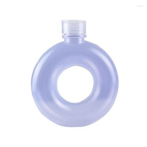 Bouteilles d'eau 500 ml de bouteille de bouteille de cercle créative avec corde portable Sweet Donut Hand