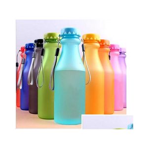 Waterflessen 550 ml plastic sportflessen voor water lekkendichte yoga gym fitness shaker onbreekbare fles fit kinderen drop levering dhz2s