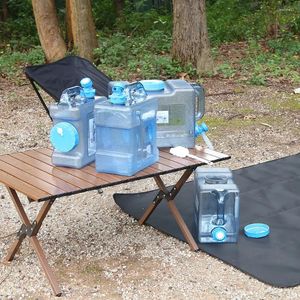 Waterflessen 6/8/13/18L camping emmer opslag draagbare tankcontainer met kraan geen lekkage voor kookpicknick wandelen