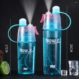 Bouteilles d'eau 600 ml Plastic Sports Bouteille Easy Carry Emplace Élégant tasse de boisson pour l'extérieur