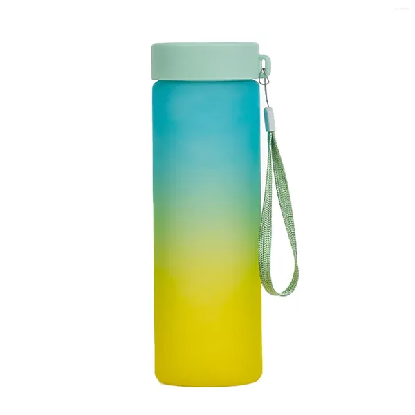 Bouteilles d'eau 600 ml de bouteille portable fuite BPA BPA Boire en plastique non toxique pour les écoles de bureau à domicile