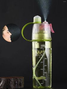 Waterflessen 600 ml sportfles drinkspray mist mannelijk en vrouwelijk plastic voor fietsen wandelende buitengymnastiek