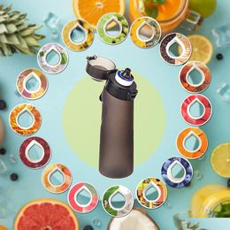 Waterflessen 650 ml beker Sportfles met luchtsmaak Geschikt voor buiten Fitness Mode Fruitsmaak Geur Drop Delivery Home Garde Dhxtn