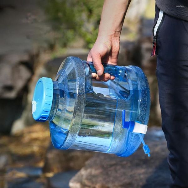 Bouteilles d'eau 7.5 L Conteneur portable Porte-rangement multifonction de grande capacité