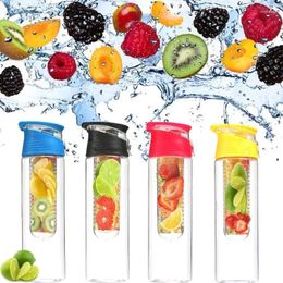 Bouteilles d'eau 700 ml / 800 ml BPA Fruits gratuits Infuseur Bouteille Juice Shaker Sports Fitness Sport Boire