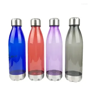 Waterflessen 700 ml roestvrij stalen deksel bodem bowling sportfles 2024 creatief plastic 500 ml cola cup