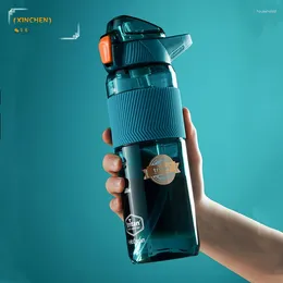 Botellas de agua de 750ml/1000ml/1600ml, botella de Material Tritan con pajita, ecológica, duradera, para gimnasio, Fitness, deporte al aire libre, coctelera para bebidas