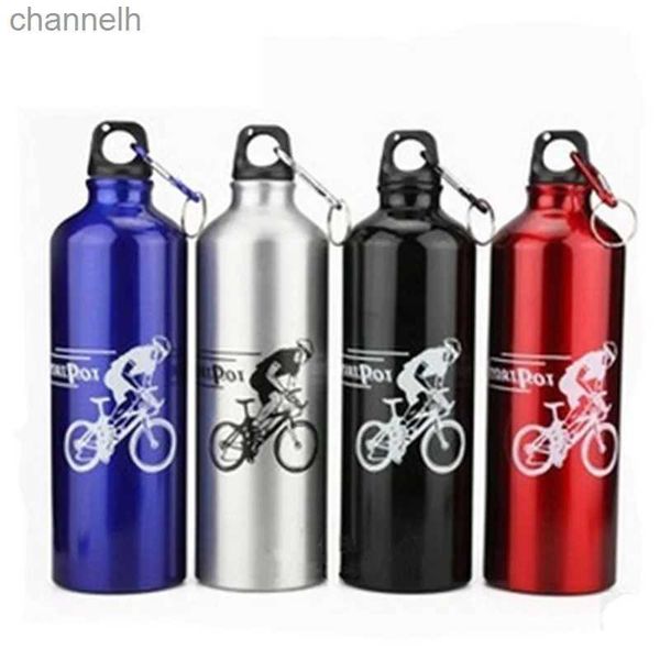 Bouteilles d'eau 750 mL bouteille d'eau VTT bouteille d'eau tasse sport cyclisme Botella porte-flacon avec mousqueton en alliage d'aluminium yq240320