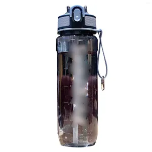 Bouteilles d'eau 800 ml bouteille avec couvercle à feuille à feu à la chaleur BPA à l'épreuve de la chaleur gratuite pour le gymnase scolaire du vélo de course