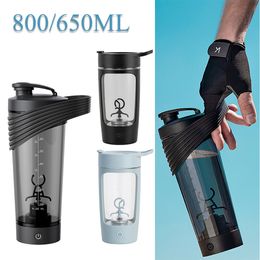 Waterflessen 800ML USB Oplaadbaar Elektrisch Mengen Draagbare Eiwit Poeder Shaker Fles Mixer Voor Reizen Home Office fitness Keuken Gereedschap 230621