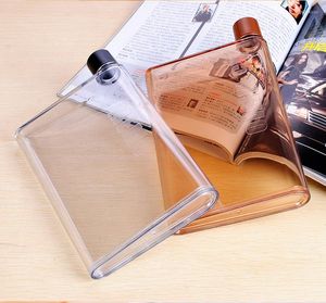 Waterflessen A5 A6 Paper Cup Botlte Flat Bottle Bpa Free Clear Book Portable Pad Drinks Waterkoker Notebook