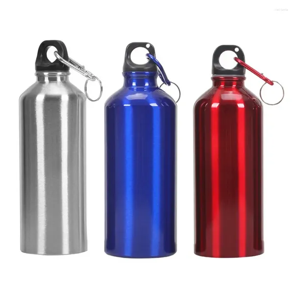 Bouteilles d'eau en aluminium Portable, bouteille de sport de vélo en plein air, bouilloire avec couvercle