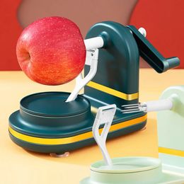 Bouteilles d'eau éplucheur de pommes multifonction rotatif fruits Machine manuelle avec trancheuse de coupe Gadgets de cuisine outils 231116