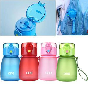 Bouteilles d'eau bébé enfants Sports de plein air bouteille de paille Portable tasse en plastique bouilloire