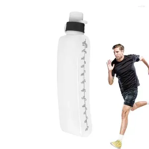 Botella de botellas de agua para ciclismo 330 ml Squeezo plano Beber Portable con escamas Viaje a prueba de polvo