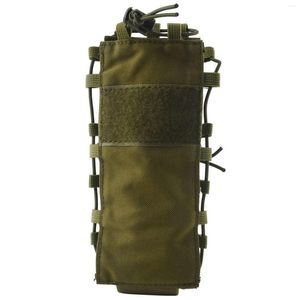 Bouteilles d'eau porte-bouteille pochette à boire en nylon Molle durable pour le cyclisme en cours d'exécution Sports de plein air-vert