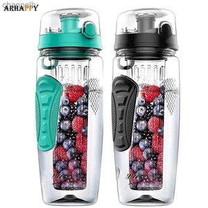 Bouteilles d'eau Sans BPA infuseur de fruits bouteille d'eau jus Shaker Sport citron bouteille d'eau Fitness Sport fruits bouteilles à boire pour fille yq240320