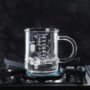 Waterflessen Cafeïnebeker Mok Maatbeker Mok met handvat Borosilicaatglas Multifunctionele Food Grade Maatbeker K2V 231206