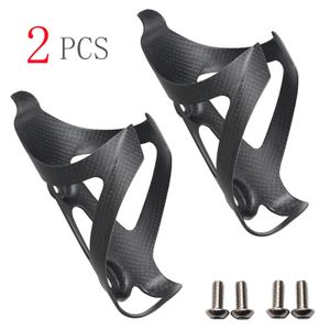 Porte-bidons 2 pièces sans porte-bidon de vélo en Fiber de carbone complet support de vélo de route vtt équipement de Cycle Ultra léger mat brillant 230907