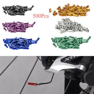 Bouteilles d'eau Cages 500pcs 2mm Embouts de Câble de Vélo pour VTT Alliage d'Aluminium Fil de Frein de Vélo Borne Logement Ferrules Sertissages Pointe Cache-Poussière 230621