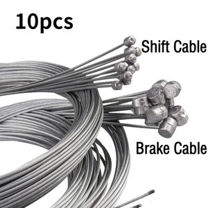 Bouteilles d'eau Cages 510 pcs 2 M VTT Ligne De Frein De Vélo Vitesse Fixe Shifter Câble Ensemble Noyau Fil Intérieur pour Vélo De Route 230617