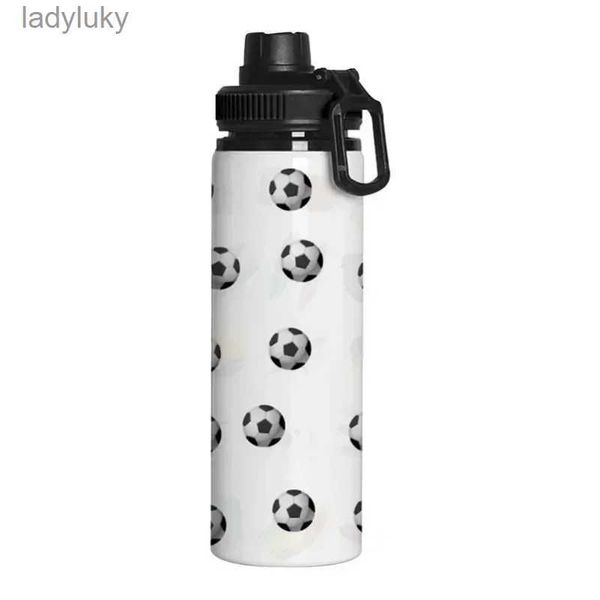 Bouteilles d'eau Cages 750 ml / 500 ml Bouteille d'eau de sport de football en aluminium Reusabor Bouteille d'eau à langer pour événement sportif Cyclisme Fitness CampingL240124