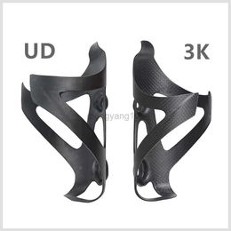 Bouteilles d'eau Cages Full Carbon Fiber Bicycle UD / 3K Water Bottle Cage VTT Route Bike Bottle Holder Ultra Light Cycle Equipment Matte / light HKD230719