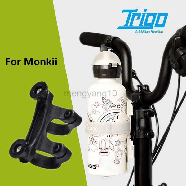 Bouteilles d'eau Cages Monkii Clip Vélo Pliant Porte-Bouteille Adaptateur Pour Brompton Bouilloire Rack Conversion Siège EIEIO Vélo Accessoires HKD230719