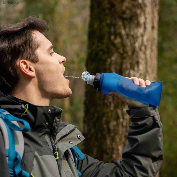 Bouteilles d'eau Cages Purification de l'eau en Plein air Bouteille de Filtre à Eau de Survie pour Purificateur d'eau Potable pour la randonnée d'urgence Outil de Camping L240124