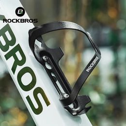 Wasserflaschen Käfige ROCKBROS Fahrradflasche Aluminiumlegierung Fahrradhalter Ultraleichte Becherhalterung MTB Rennrad Zubehör 231030