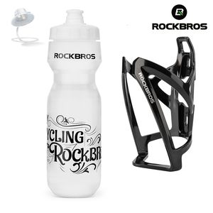 Bouteilles d'eau cages rockbros vélo 750 ml de vélo avec porte-cage extérieur sport portable cyclisme bouilloire drinkware 221124