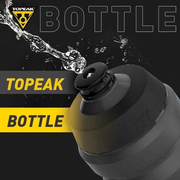 Bouteilles d'eau Cages Topeak TPR buse sans BPA vélo de route bouteille d'eau Jet Valve compressible 650 ml 750 ml Sports de plein air Bidon d'eau bouteille de vélo L240124