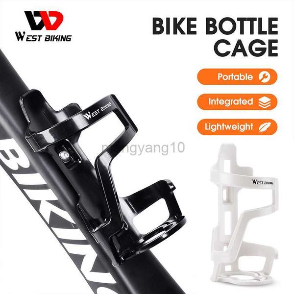 Botellas de agua Jaulas WEST BIKING Bicicleta Botella de agua Titular Alta dureza MTB Bicicleta de carretera Botella Jaula Triatlón Ciclismo Soporte de copa Accesorios de montaje HKD230719