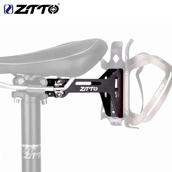 ZTTO vélo porte-bidon Double support de verre adaptateur sangle universelle fixer sur vtt vélo de route selle siège 231030