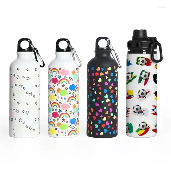 Bouteilles d'eau Camouflage couleur changeante Pot en aluminium bouteille de Fitness en acier inoxydable grande capacité Sports de plein air